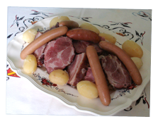 Choucroute alsacienne servit à l'ancienne écurie - Maison Eppele