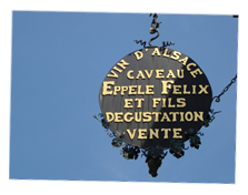 Emblème de la cave à vins d'alsace